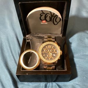 Marc Echo watch two tone icedout